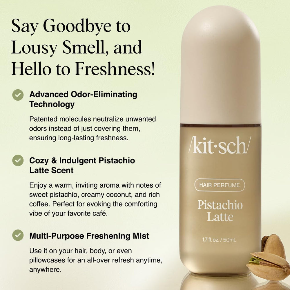 Kitsch Pistacho Latte: rociado para cabello y cuerpo fresco