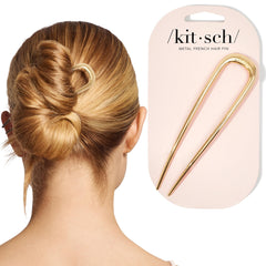 Pin de pelo francés Kitsch oro, detalle elegante para un look pulido y seguro.