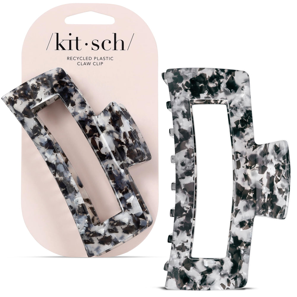 Kitsch pinza para cabello jumbo negro, sujeción estable para peinados diarios.