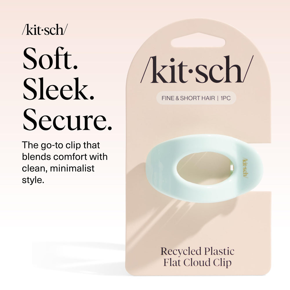 Kitsch pinza plana para cabello grueso, agarre firme sin dañar.