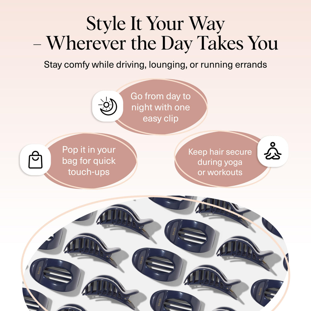 Kitsch pinza plana para un look profesional durante el trabajo o ejercicio.