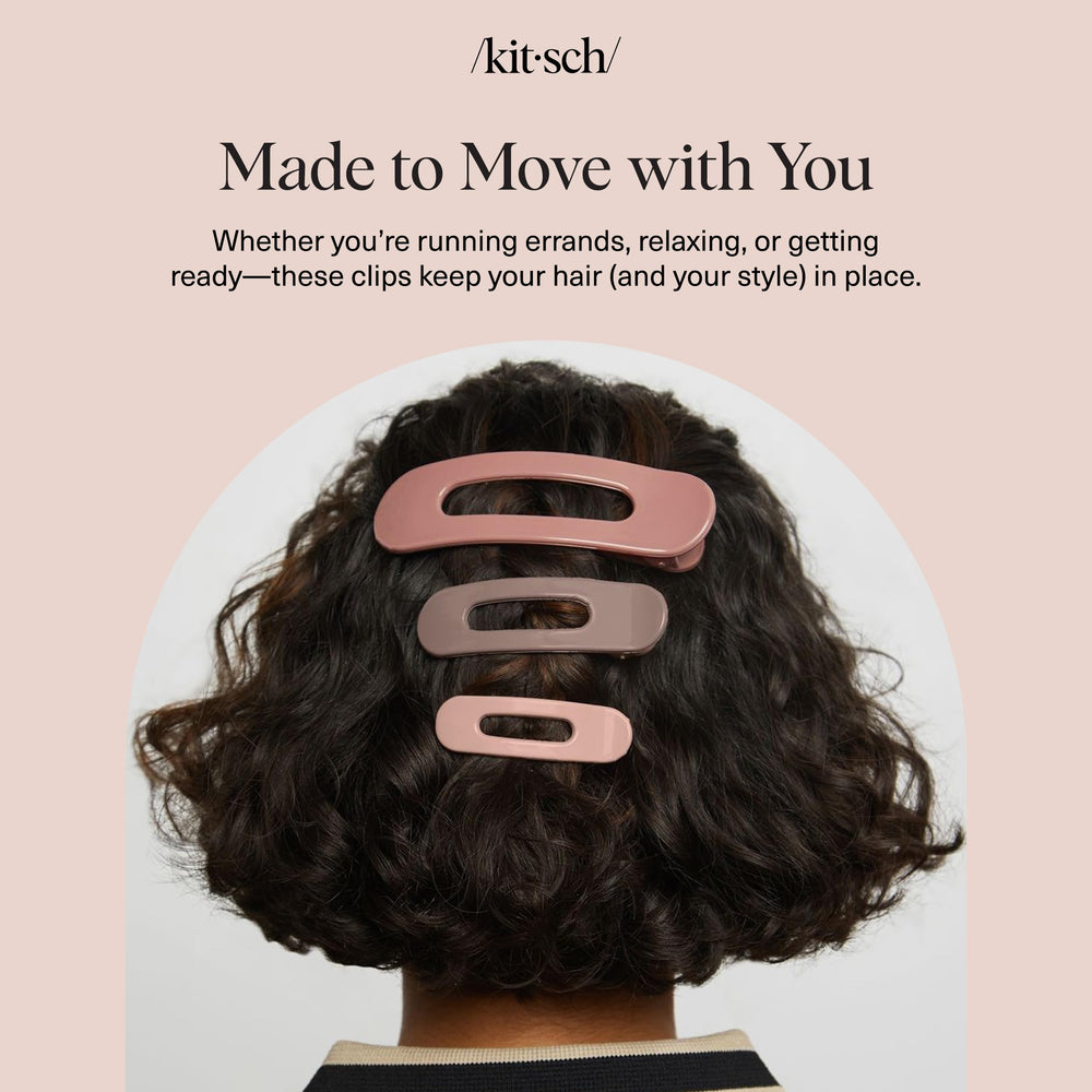 Kitsch pinzas planas con acabado brillante para realzar el look.