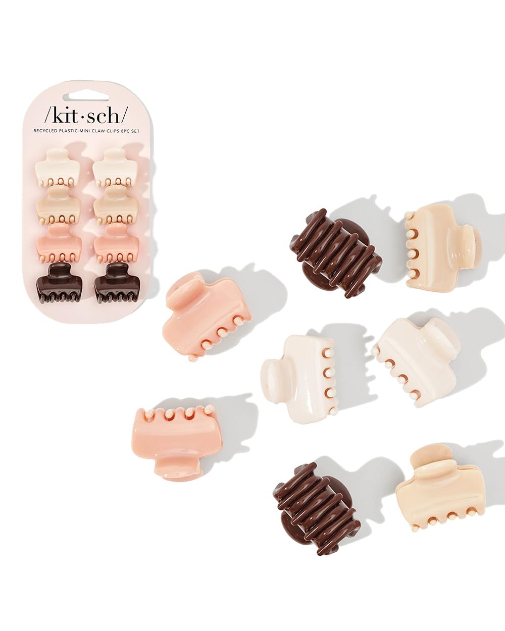 Kitsch pinzas de pelo mini en rosewood, complemento discreto para look diario.