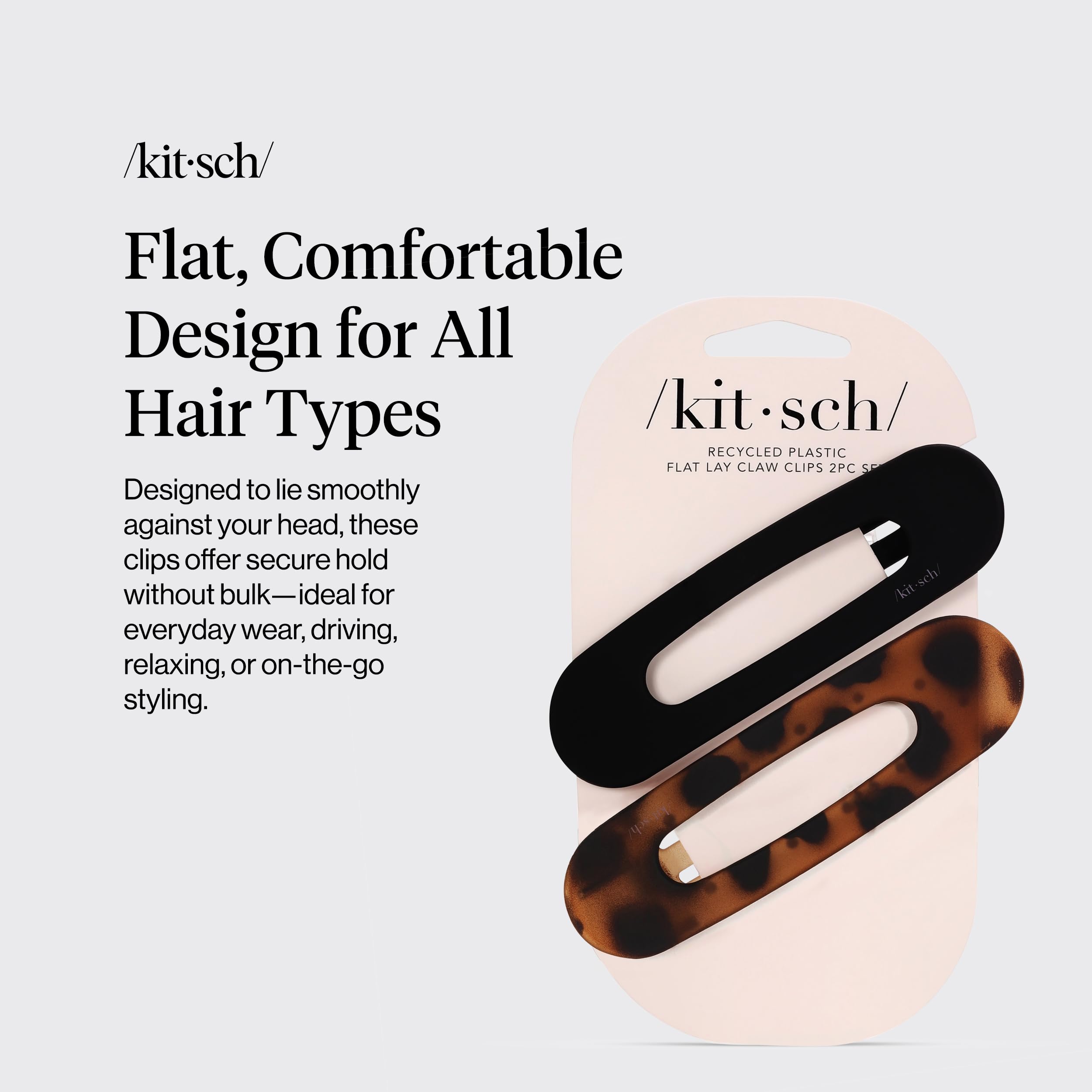 Kitsch pinzas planas tortosa combinan estilo versátil con sujeción estable para peinados rápidos.