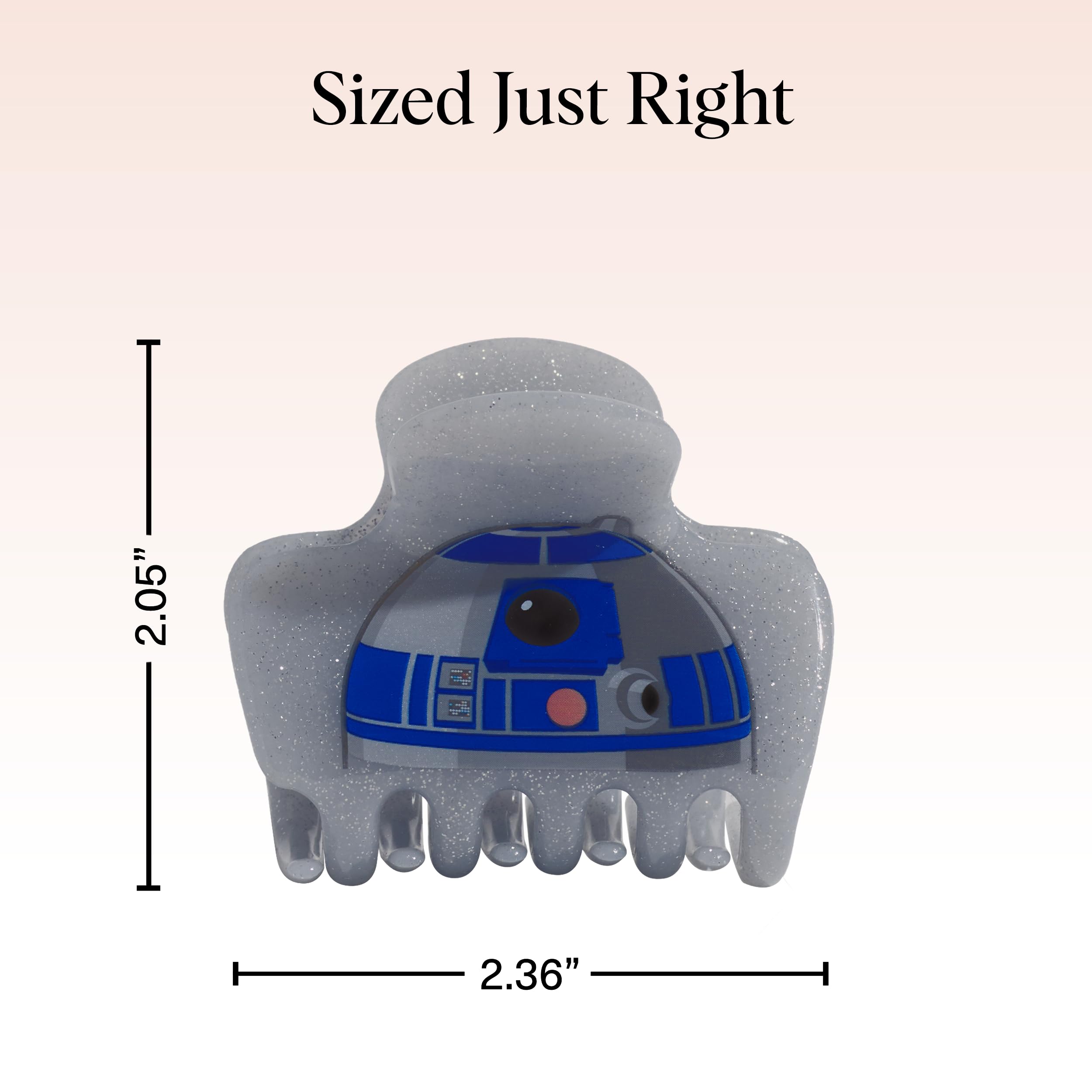 Kitsch R2-D2 clip ecológico, material reciclado para un estilo sostenible.