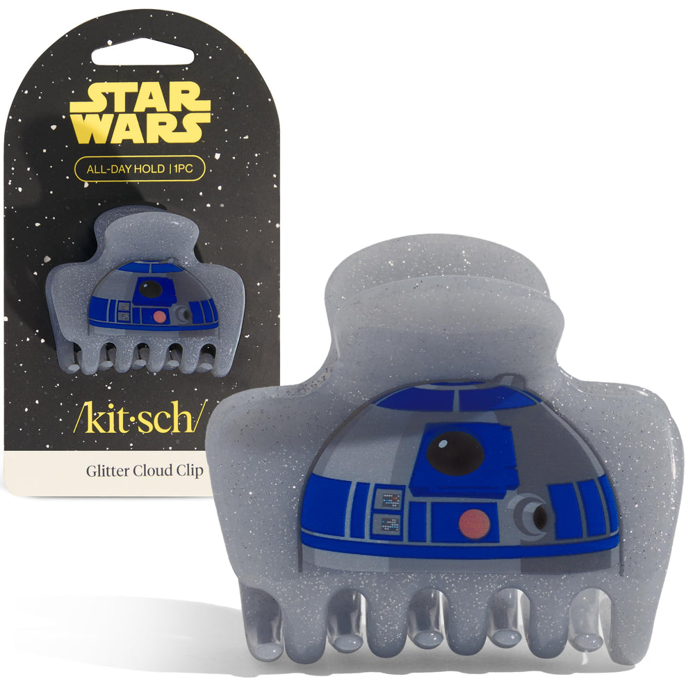Kitsch R2-D2 clip de pelo mediano con brillo para agarre duradero y peinados diarios.
