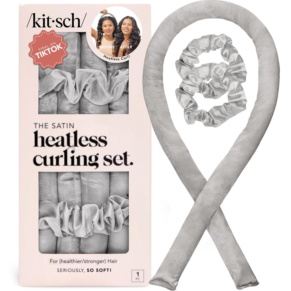 Kitsch rodillo satin para rizos sin calor de 34 pulgadas, ideal para dormir