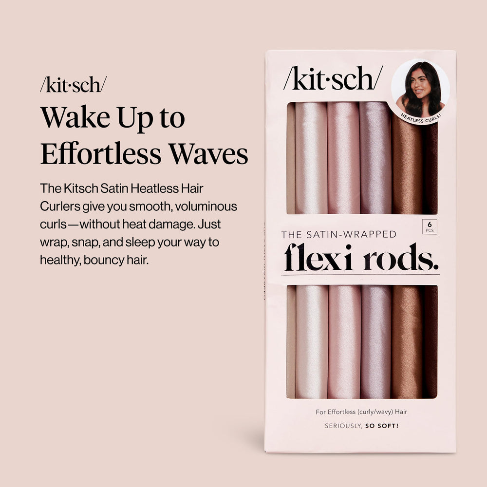 Kitsch rodillos satin para textura suave y cómodo durante el ejercicio