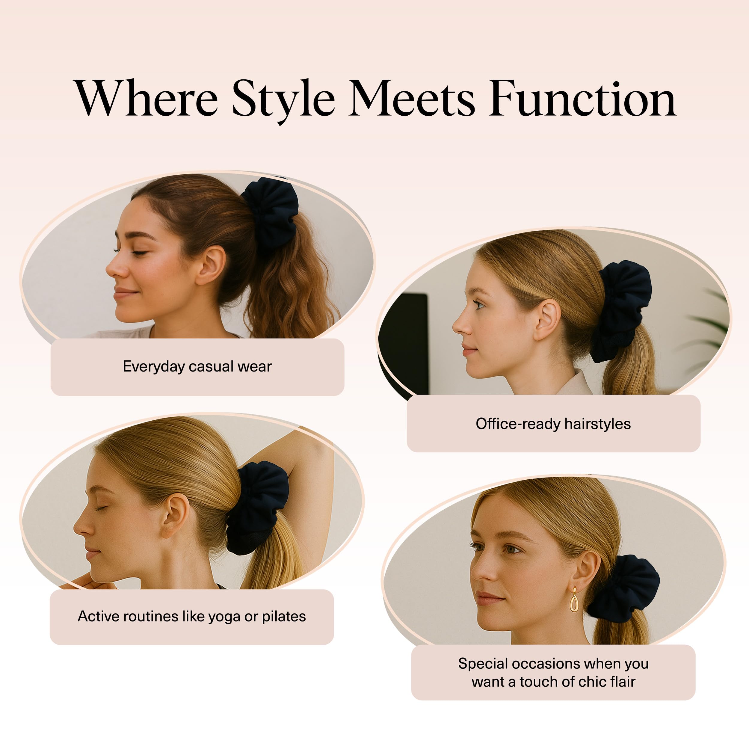 Goma de pelo Kitsch con ajuste suave para diario.