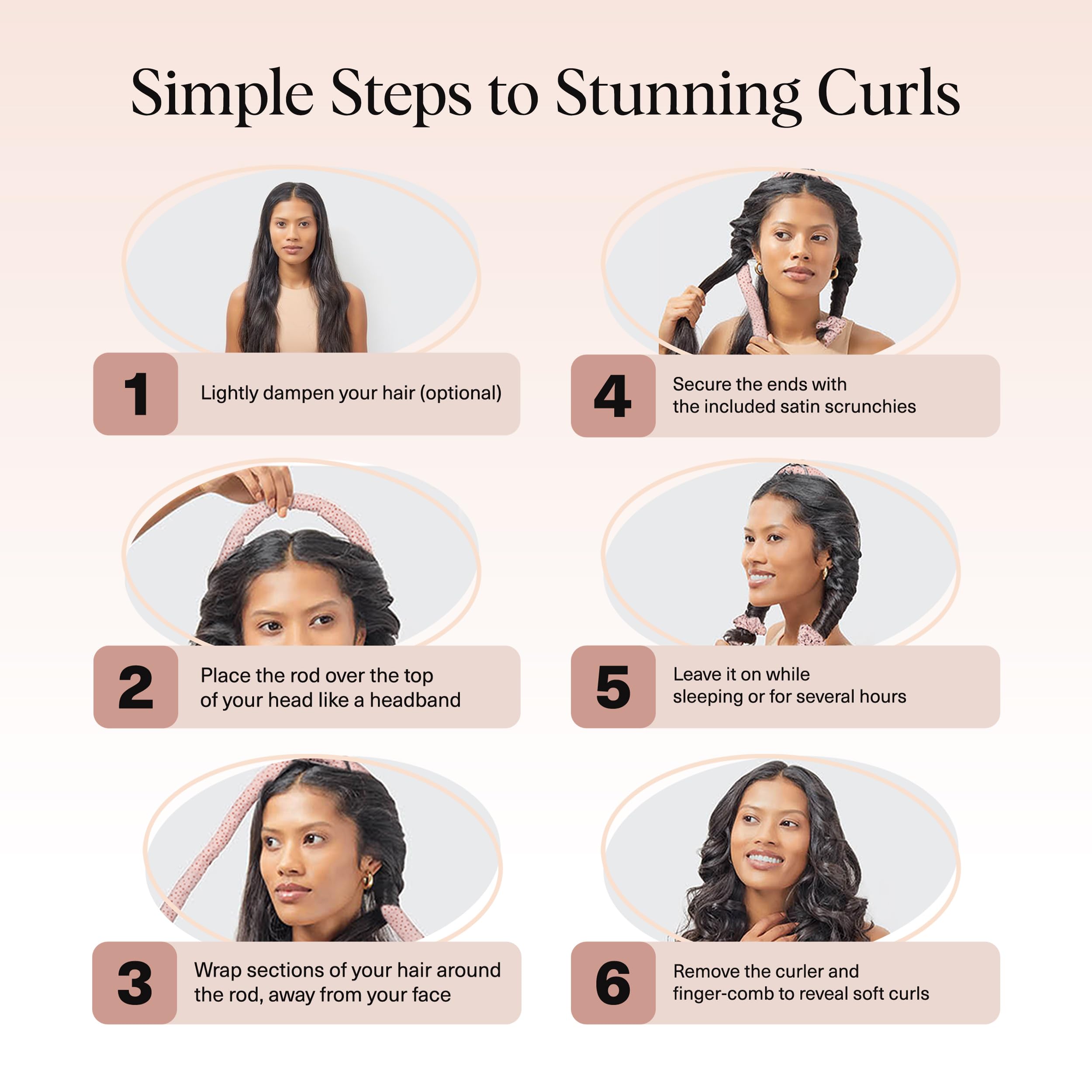 Kitsch efecto anti-frizz con rizos definidos sin calor