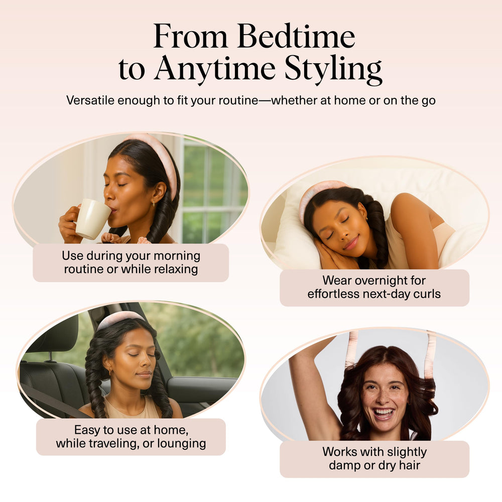 Kitsch uso diario simple para rizos sin calor y duraderos.