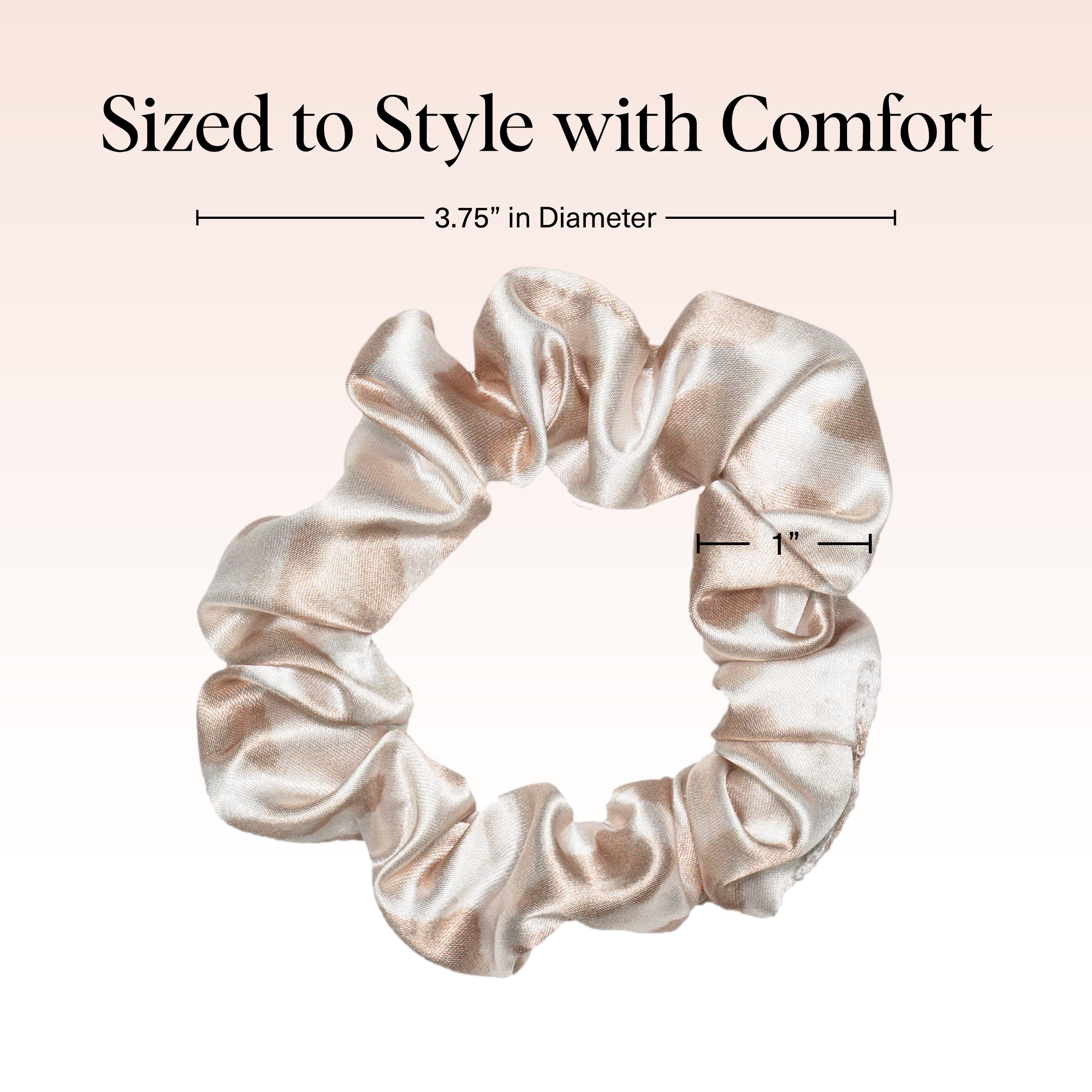 Kitsch Satin Scrunchies: cola de caballo elegante con sujeción suave para peinados sin roturas