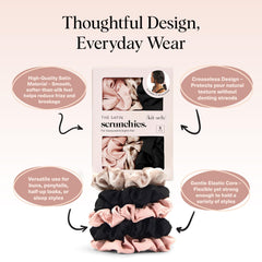 Kitsch Satin Scrunchies para dormir: mantiene el cabello suave y sin marcas durante la noche