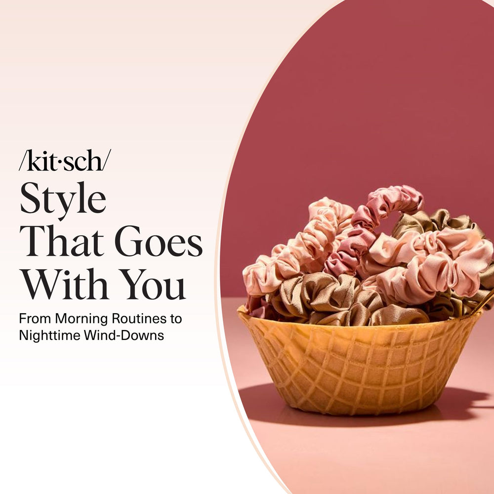 Kitsch Satin Scrunchies para todo tipo de cabello, ofrece sujeción fiable.