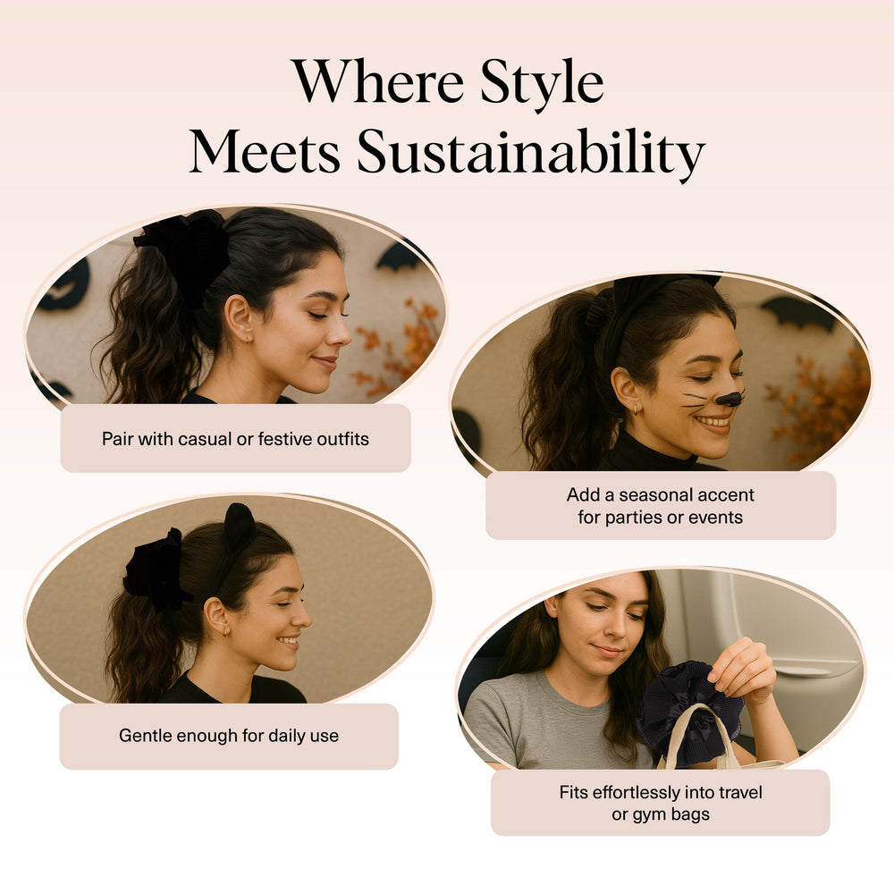 Kitsch coletero plisado estilo Halloween para looks temáticos