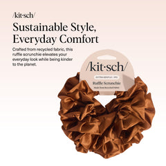Kitsch scrunchie satén reciclado brillo sedoso para peinados sin tirones