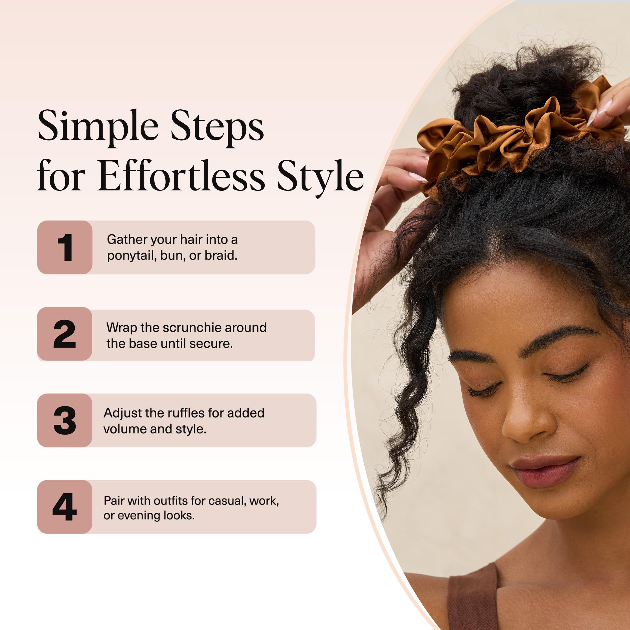 Kitsch scrunchie satén reciclado regalo ideal para mujeres modernas