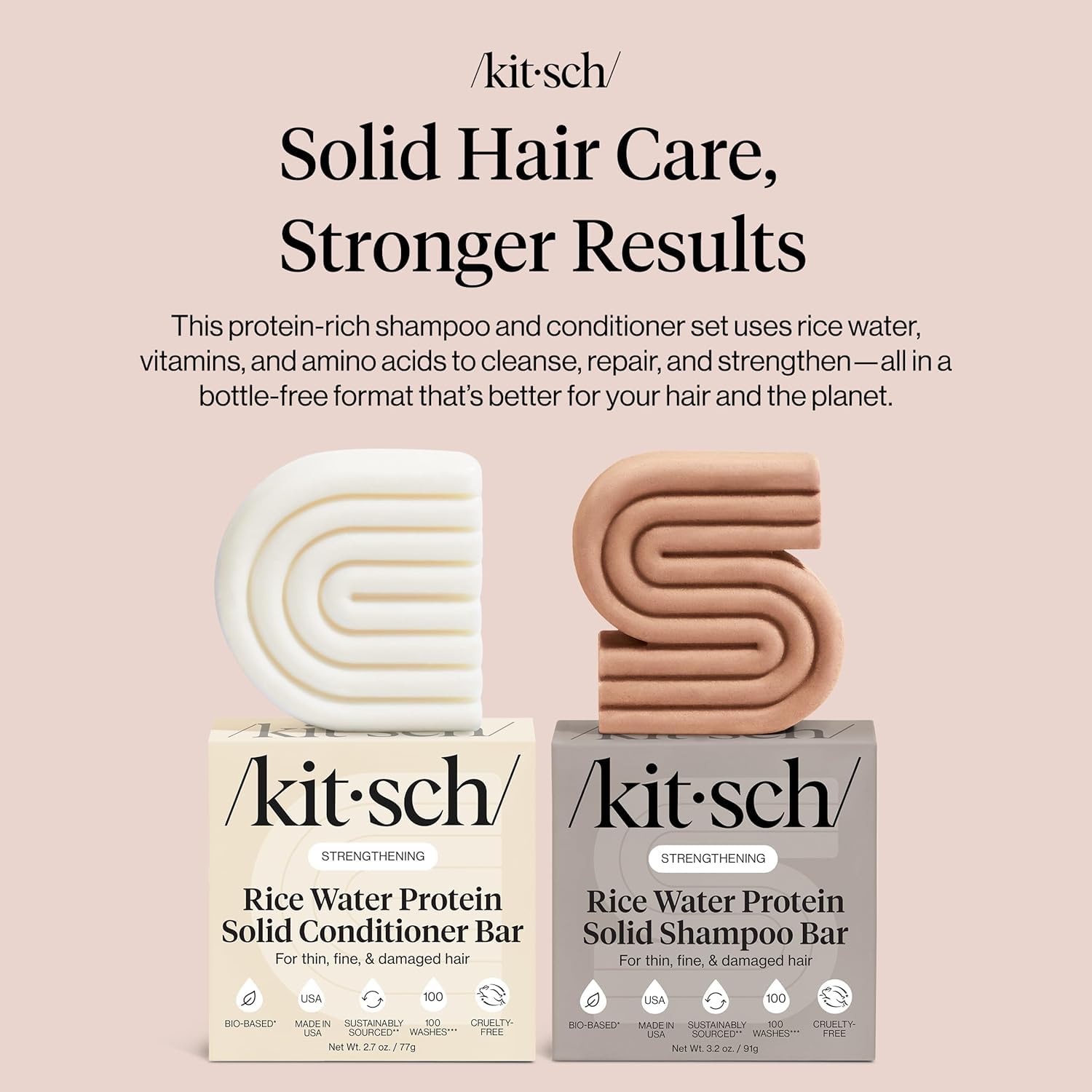 Texture douce du Shampoing Solide Kitsch prête à mousser sur cheveux mouillés