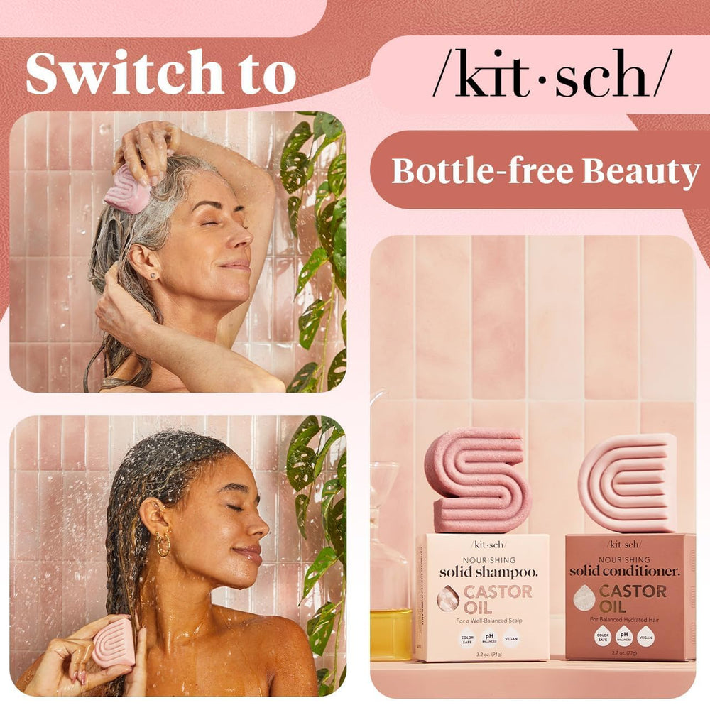 Kitsch fórmula libre de sulfatos y siliconas cuida el color.