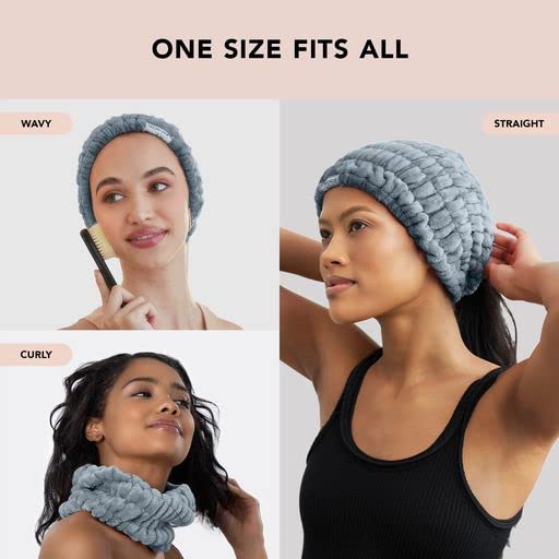 Kitsch banda cómoda y elástica azul bruma se adapta a todo tipo de cabello