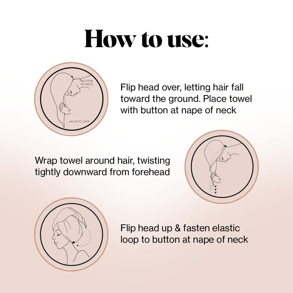 Kitsch: toalla para cabello largo, mayor absorción y cuidado diario