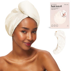 Kitsch toalla microfibra en turbante, secado rápido y suave para el cabello.