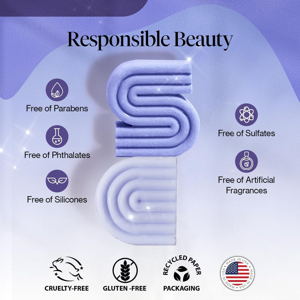 Kitsch tonifiant violet pour cheveux colorés, tonalité lumineuse.