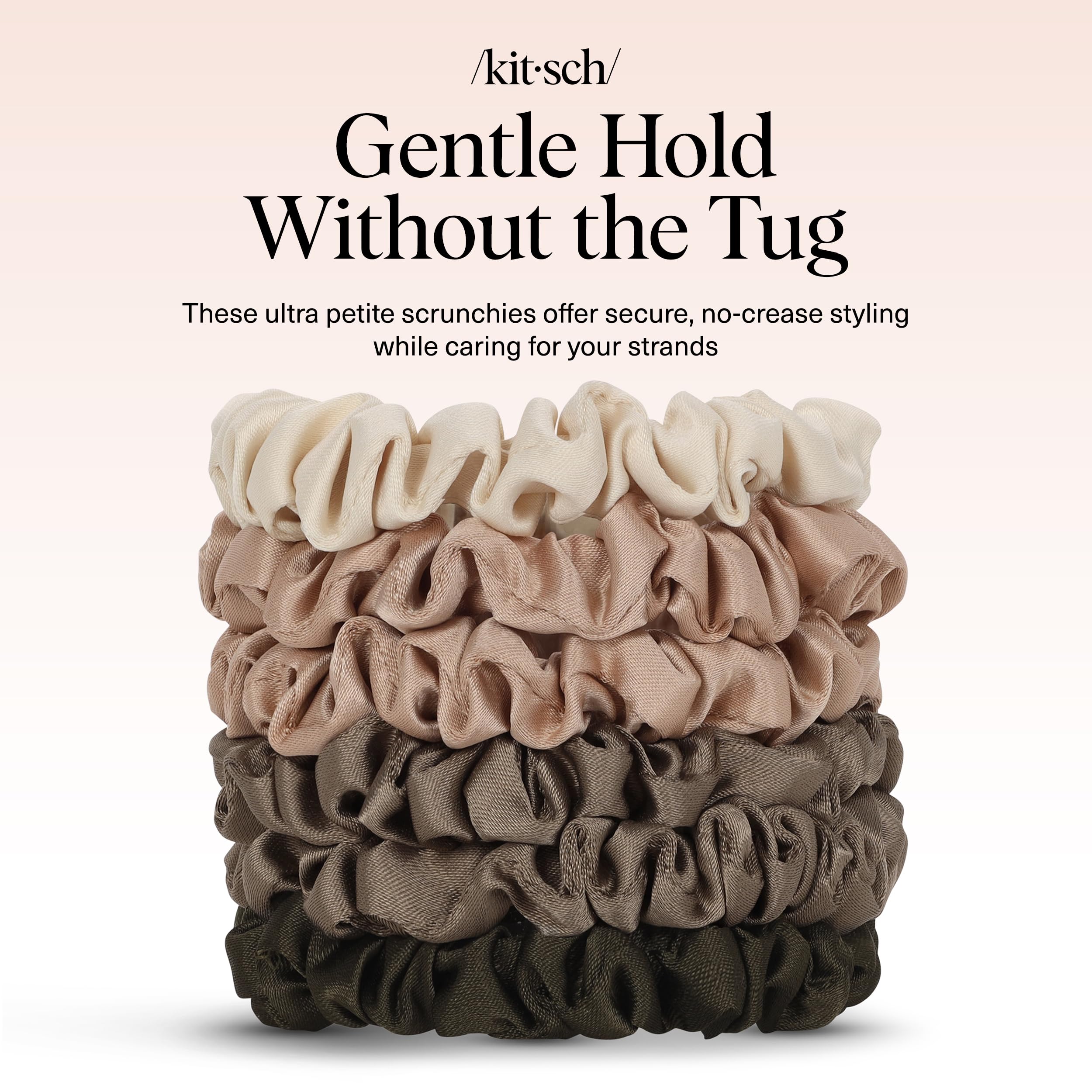 Kitsch Ultra-Petite Scrunchies Eucalipto: ajuste perfecto para todo el día