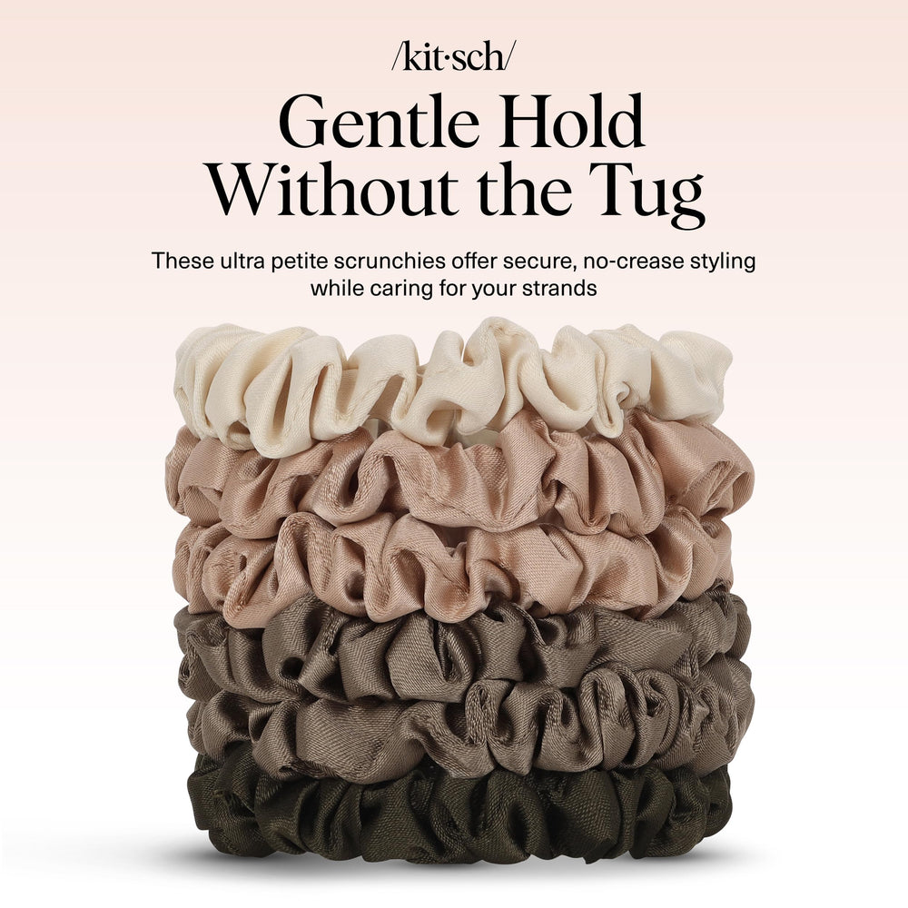 Kitsch Ultra-Petite Scrunchies Eucalipto: ajuste perfecto para todo el día