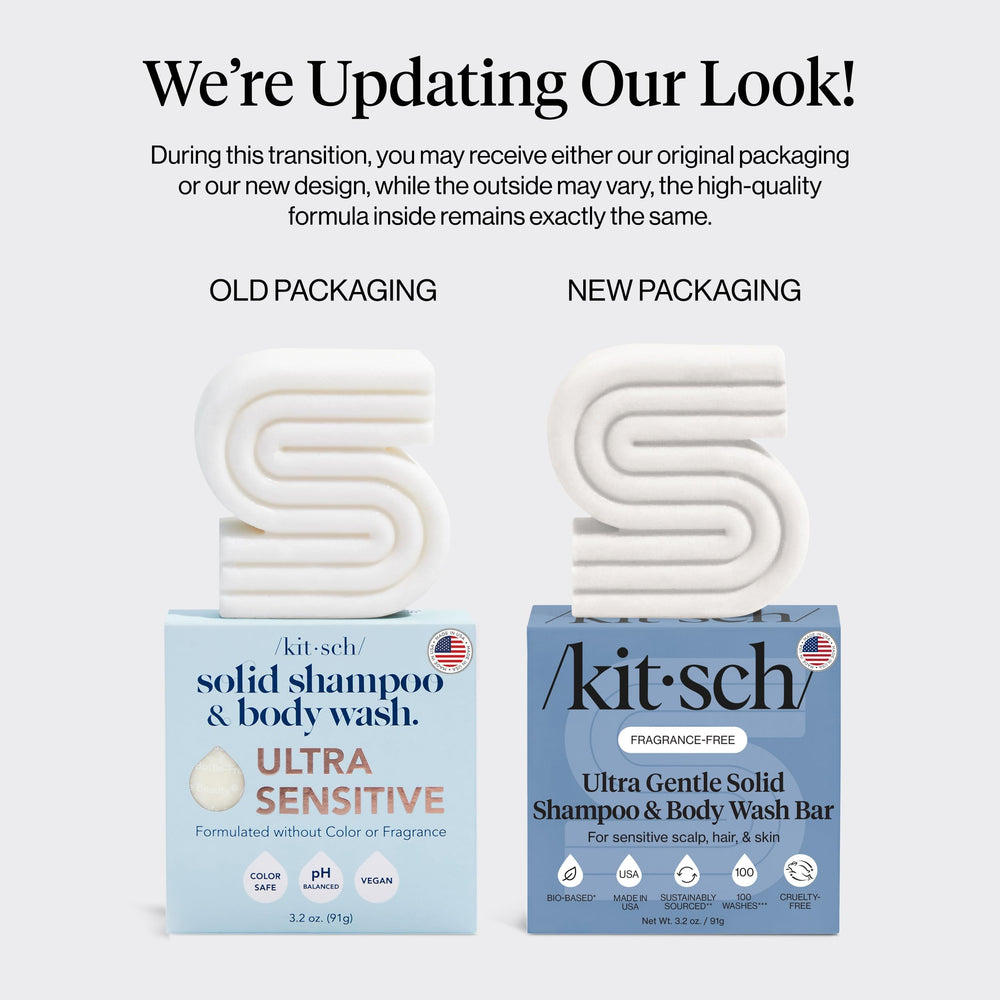 Kitsch Ultra-Sensitive 2-in-1 bar US-made vegan branding