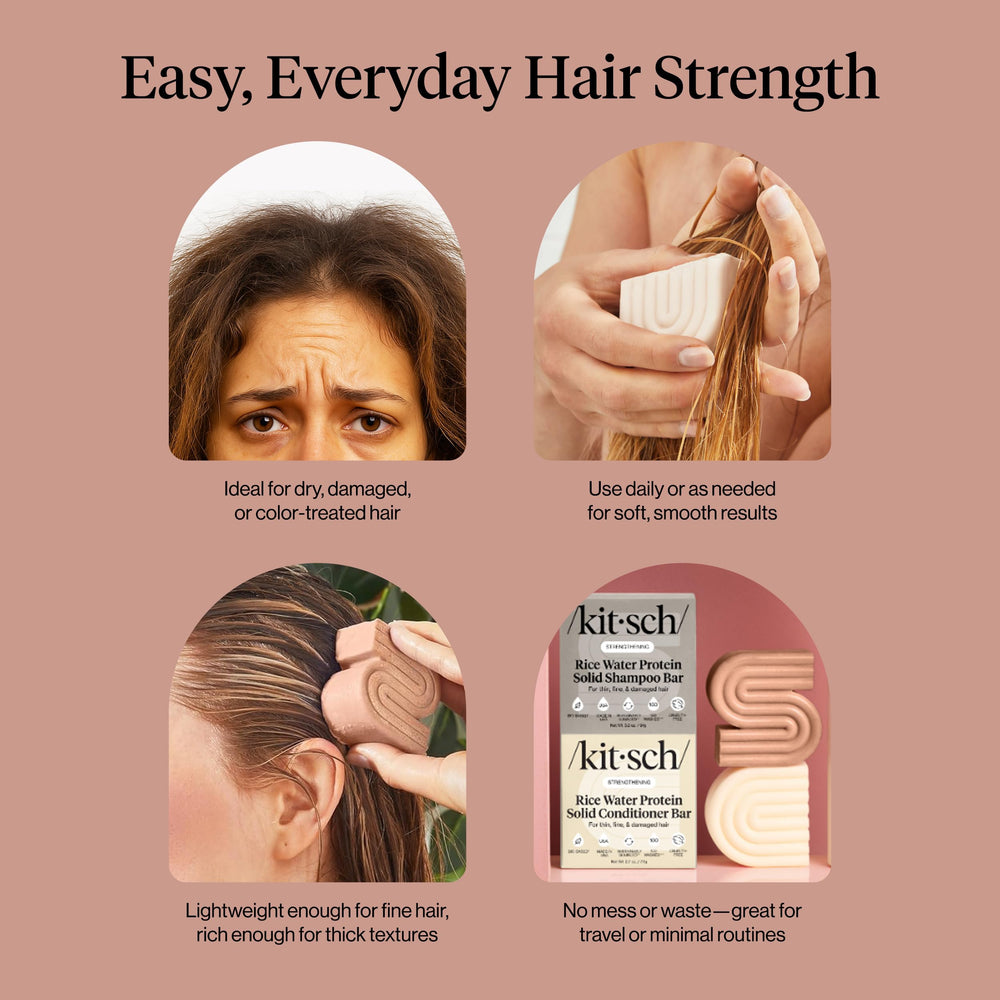 Kitsch uso diario: cabello fuerte y manejable.