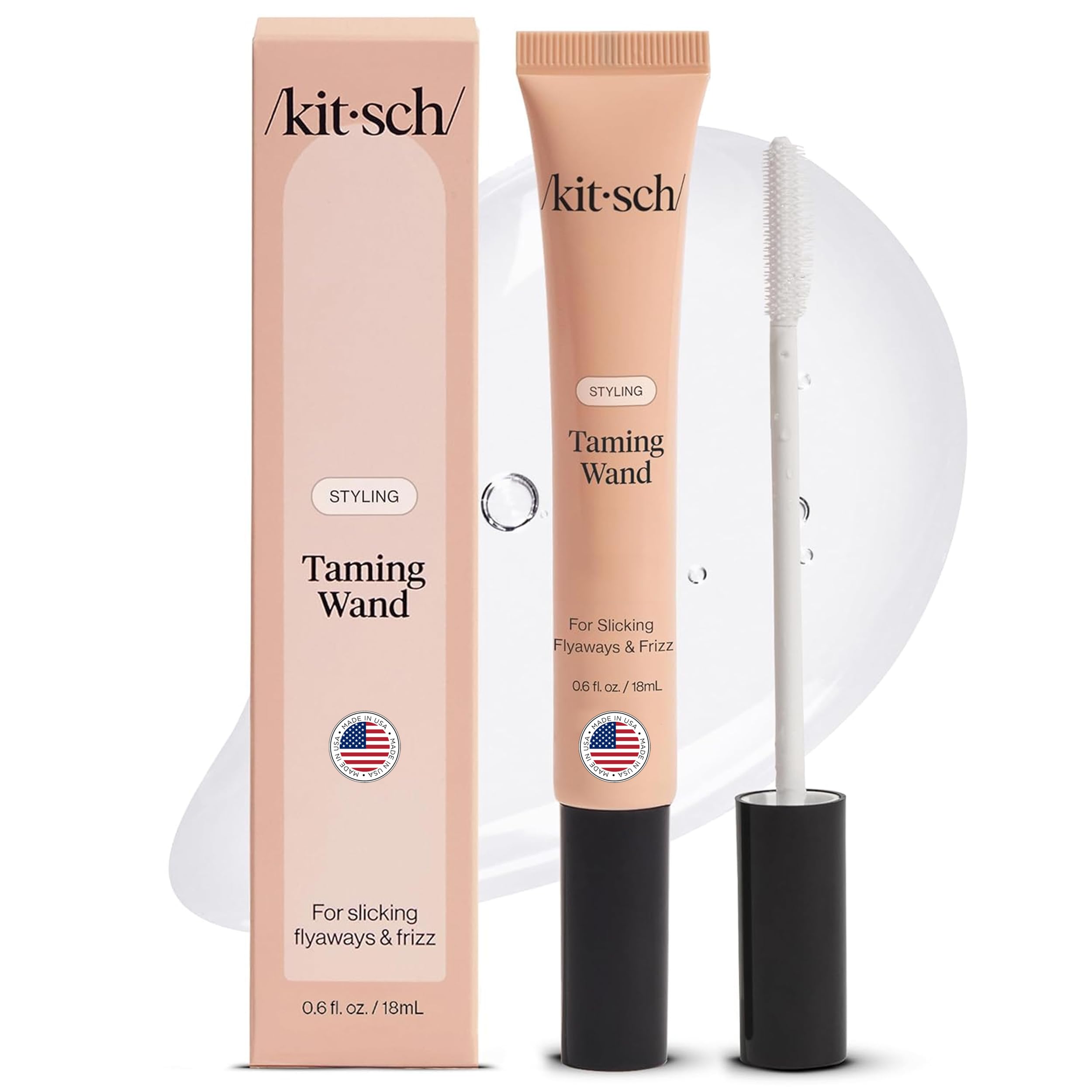 Kitsch varita antifrizz, aplicación precisa para controlar cabellos sueltos y frizz.