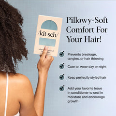 Kitsch XL bonete satinado suave para dormir, ofrece comodidad y reduce el frizz.