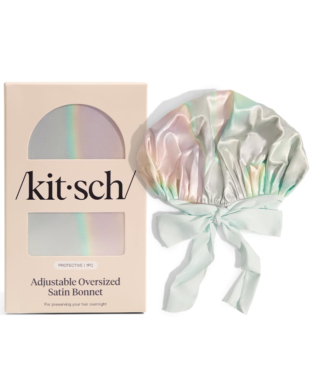 Kitsch XL Bonete satín regalo ideal para quien cuida el cabello.