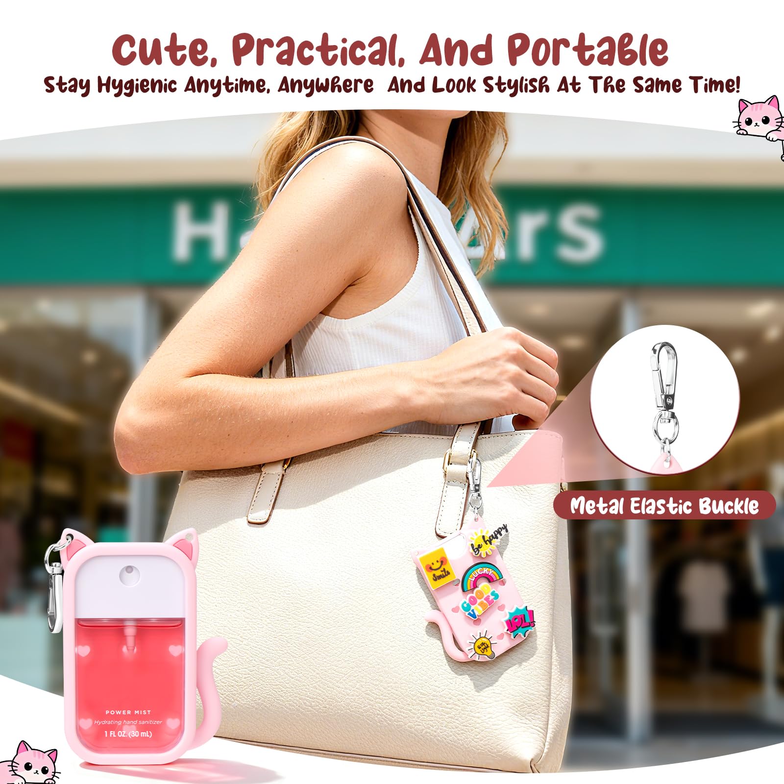 Kivzex: caso Touchland con agujeros para dijes Crocs, personalizable.