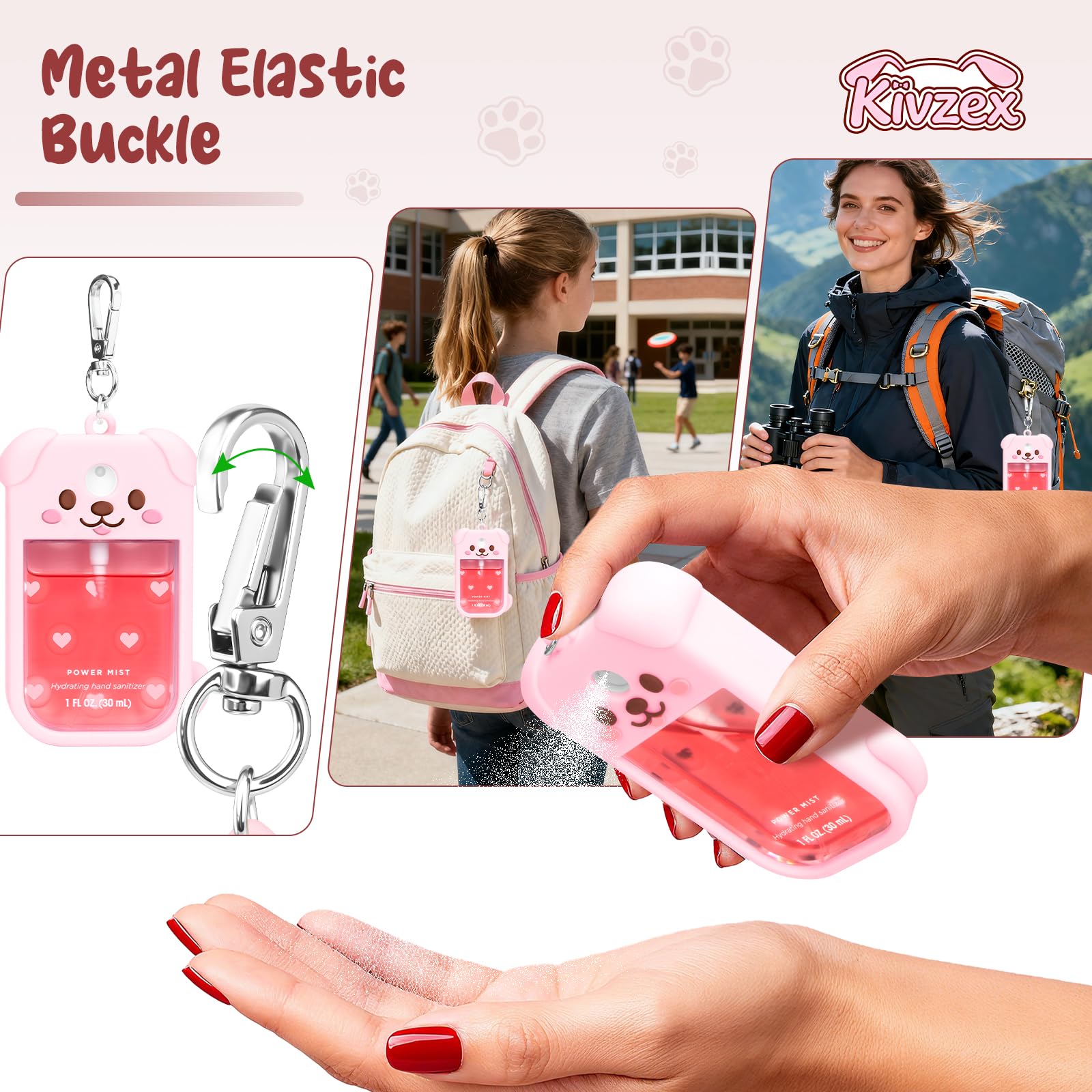 Kivzex diseño de perro con ranura para accesorios Touchland añade diversión y personalización.