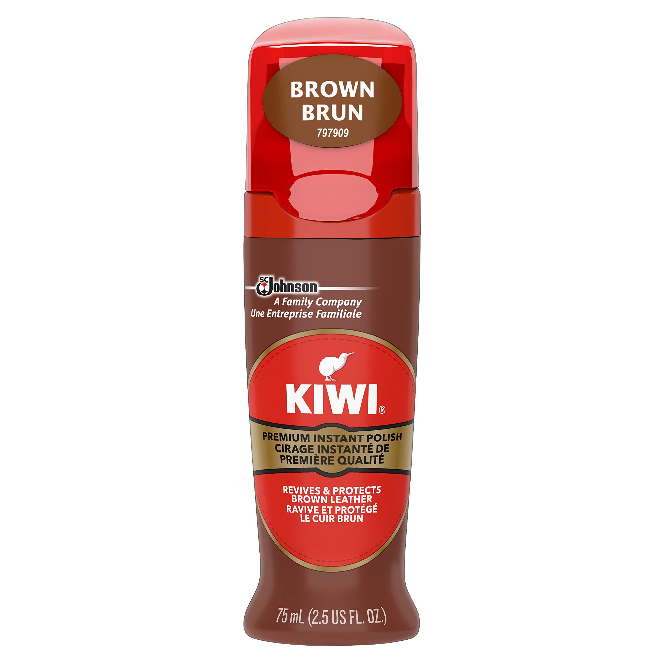 KIWI brillo instantáneo y protección para cuero con cera de carnauba