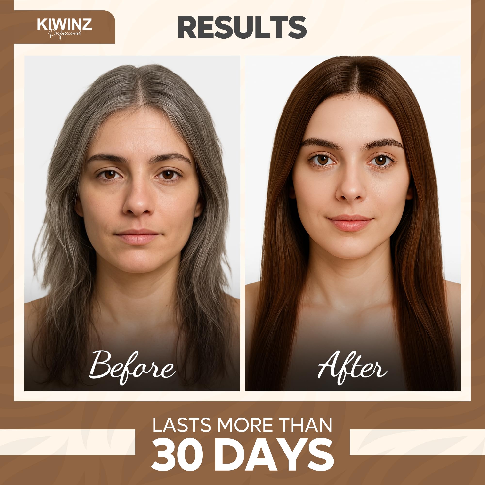 Espuma de Kiwinz Professional aplicándose uniformemente para un color parejo