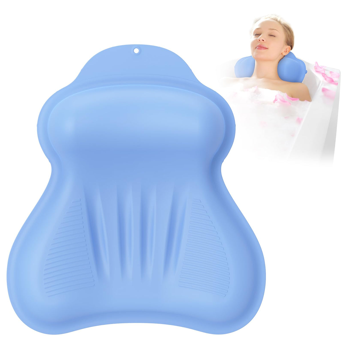 Almohada de baño Kixcvdm con aire 4D para cuello relajado