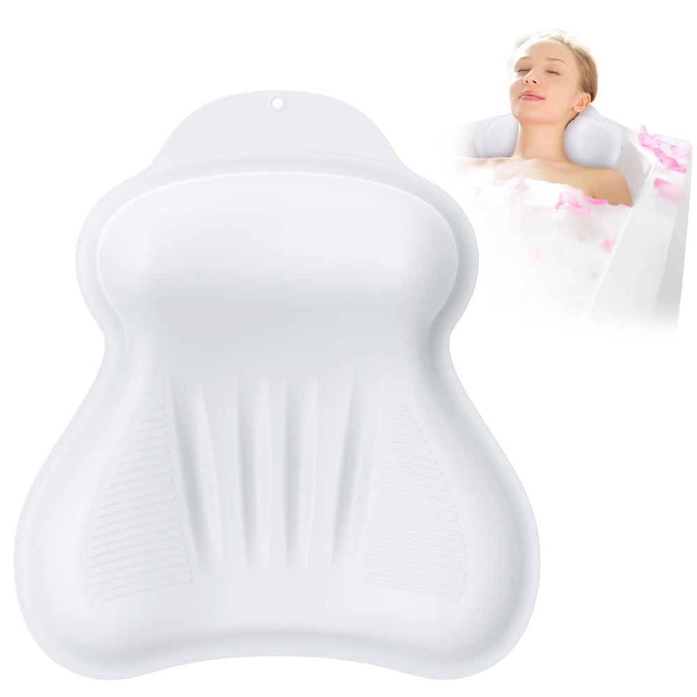Kixcvdm almohada-bano silicona nuevo-material ofrece comodidad suave para la cabeza.
