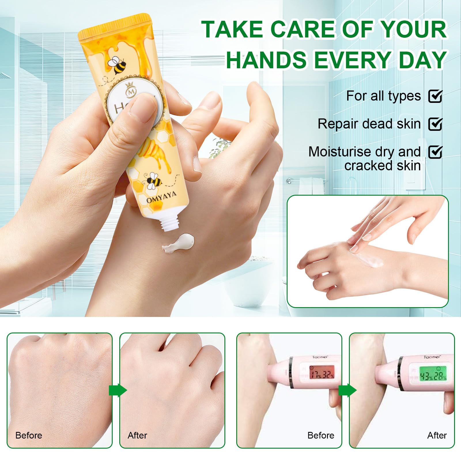 KIYTARBOO crema-mano-tamano-mini, ideal para viaje y recambio.