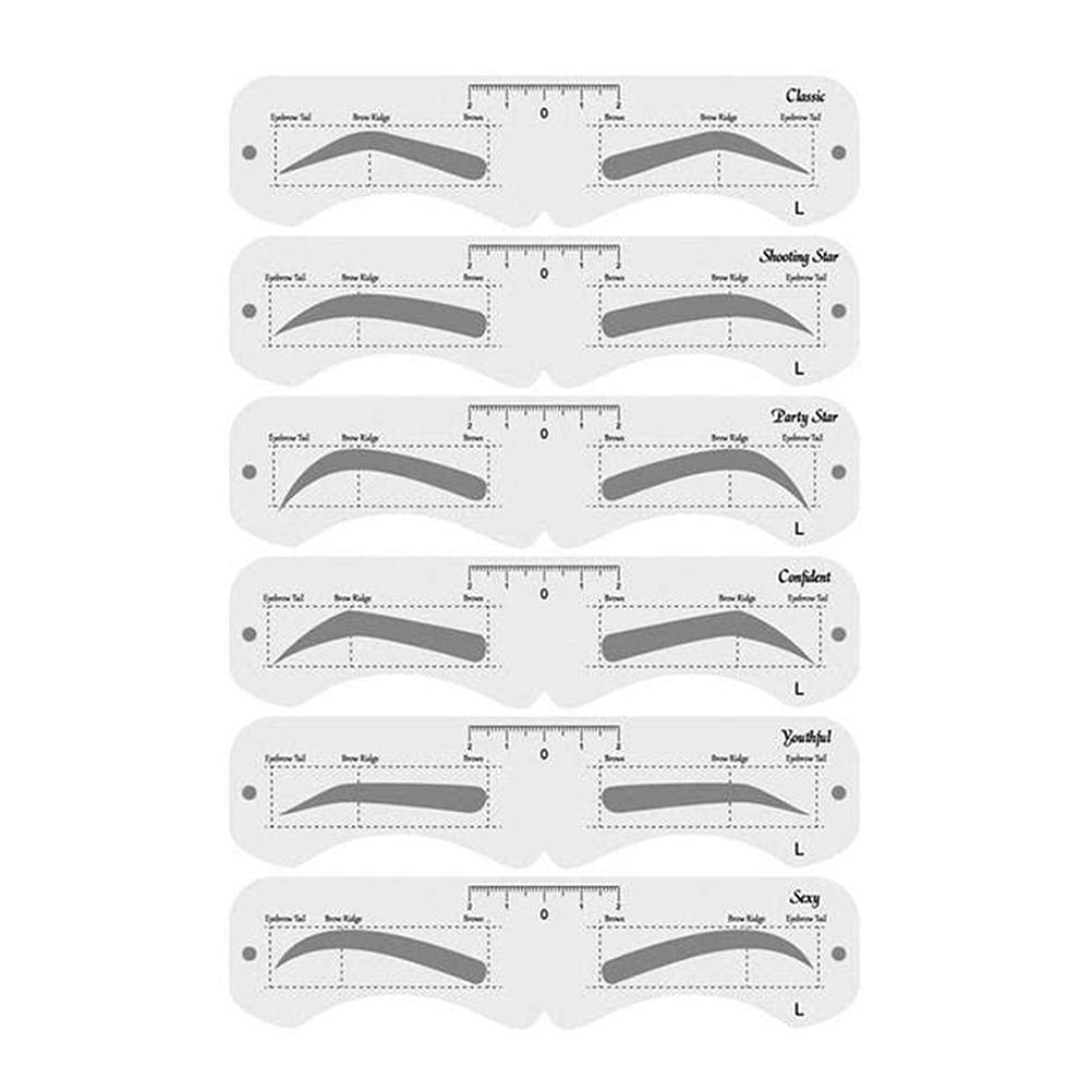 KKPLZZ Molde cejas 24 formas, ofrece contorno preciso para cada rostro.