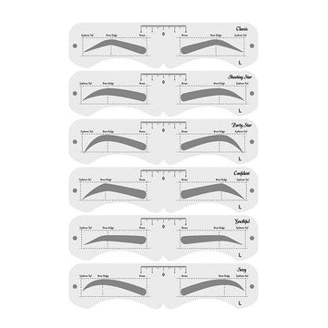 KKPLZZ Molde cejas 24 formas, ofrece contorno preciso para cada rostro.
