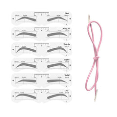 KKPLZZ molde cejas plástico PEVA con banda elástica, ideal para definir contornos sin deslizamientos.