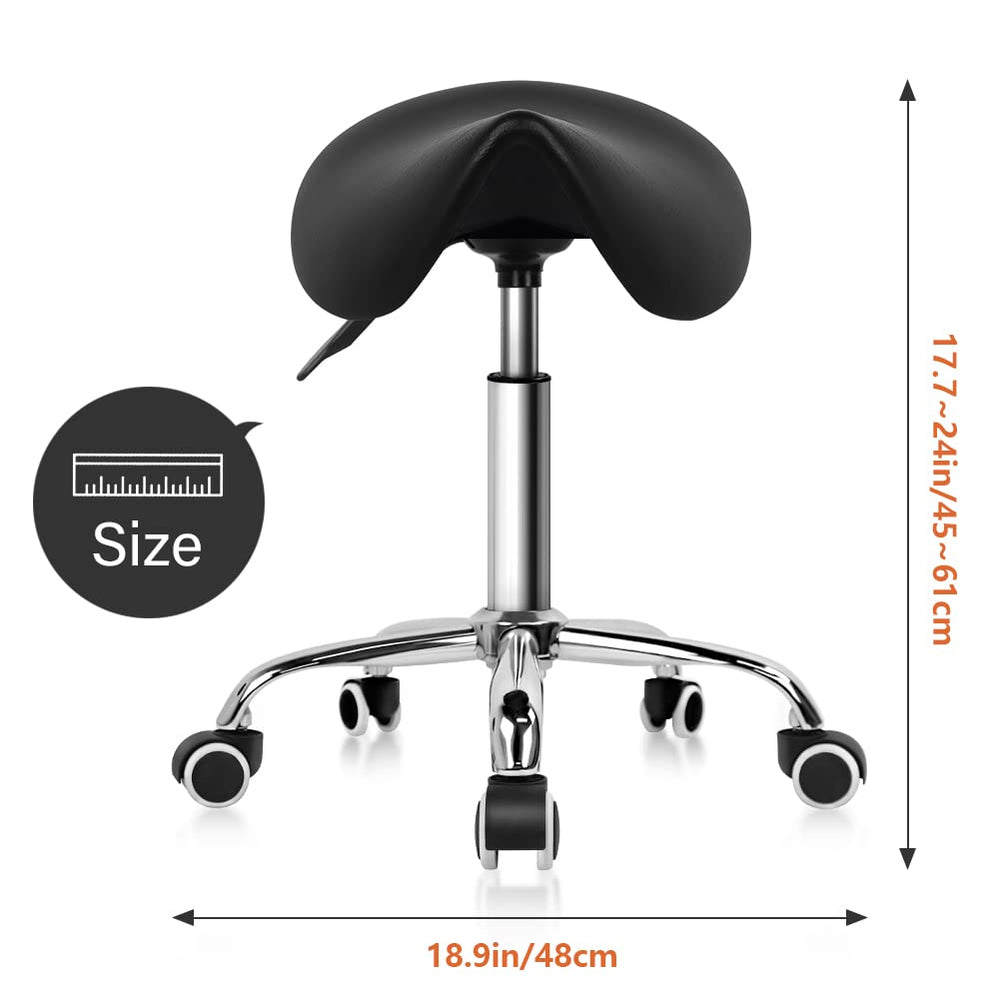 KKTONER silla rodante con ajuste de altura frontal 19.5–25.8 pulgadas.