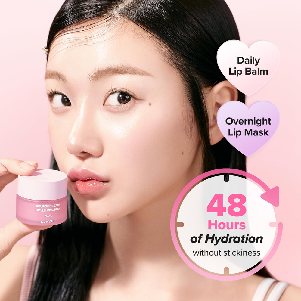 Brillo natural y tono suave con Klavuu Lip Mask para Dormir