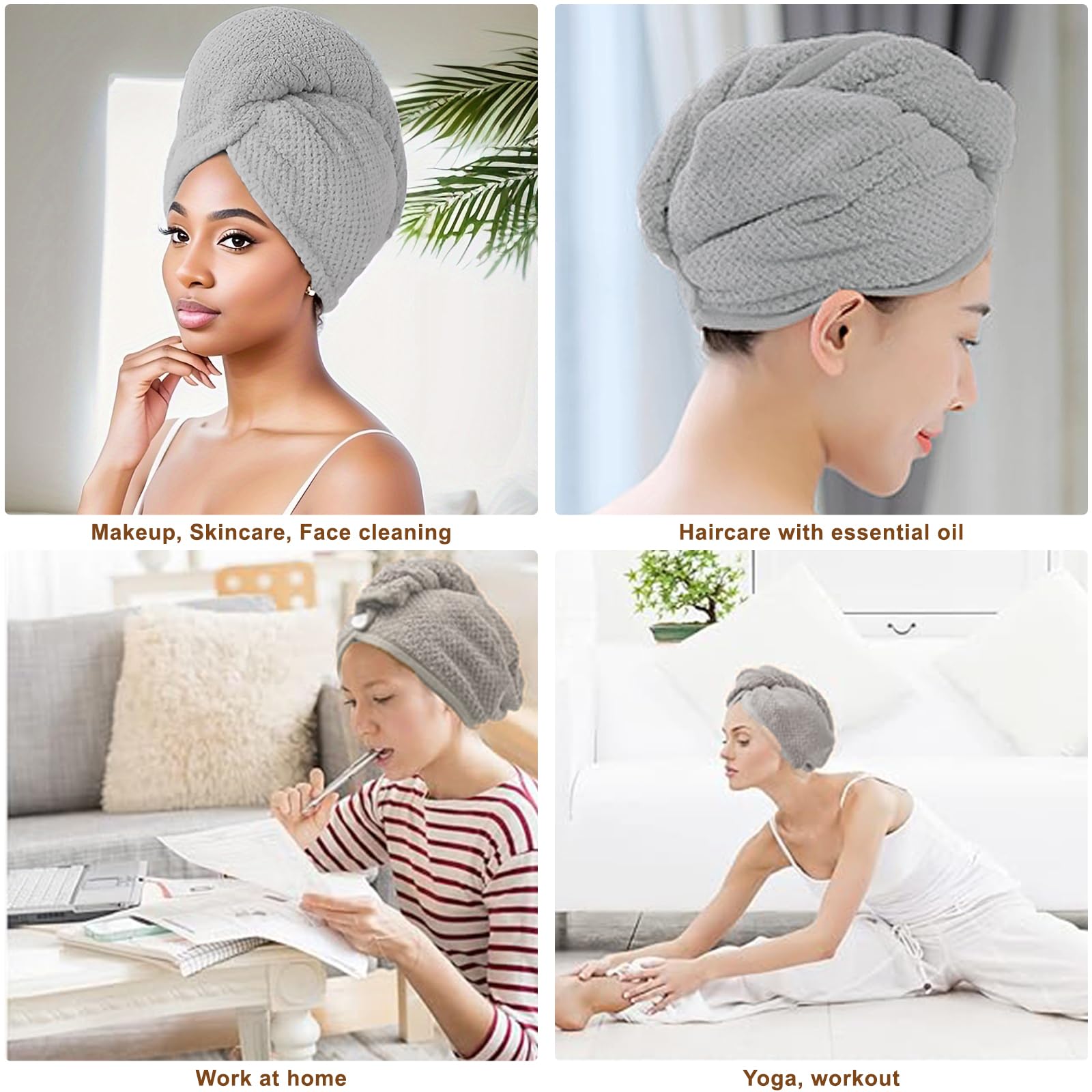 Toalla Kldnkig anti-frizz para rizos, secado suave.