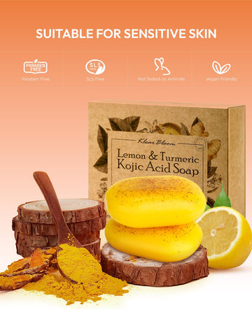 KlearBloom Jabon con vitamina C y retinol para nutrición de la piel.