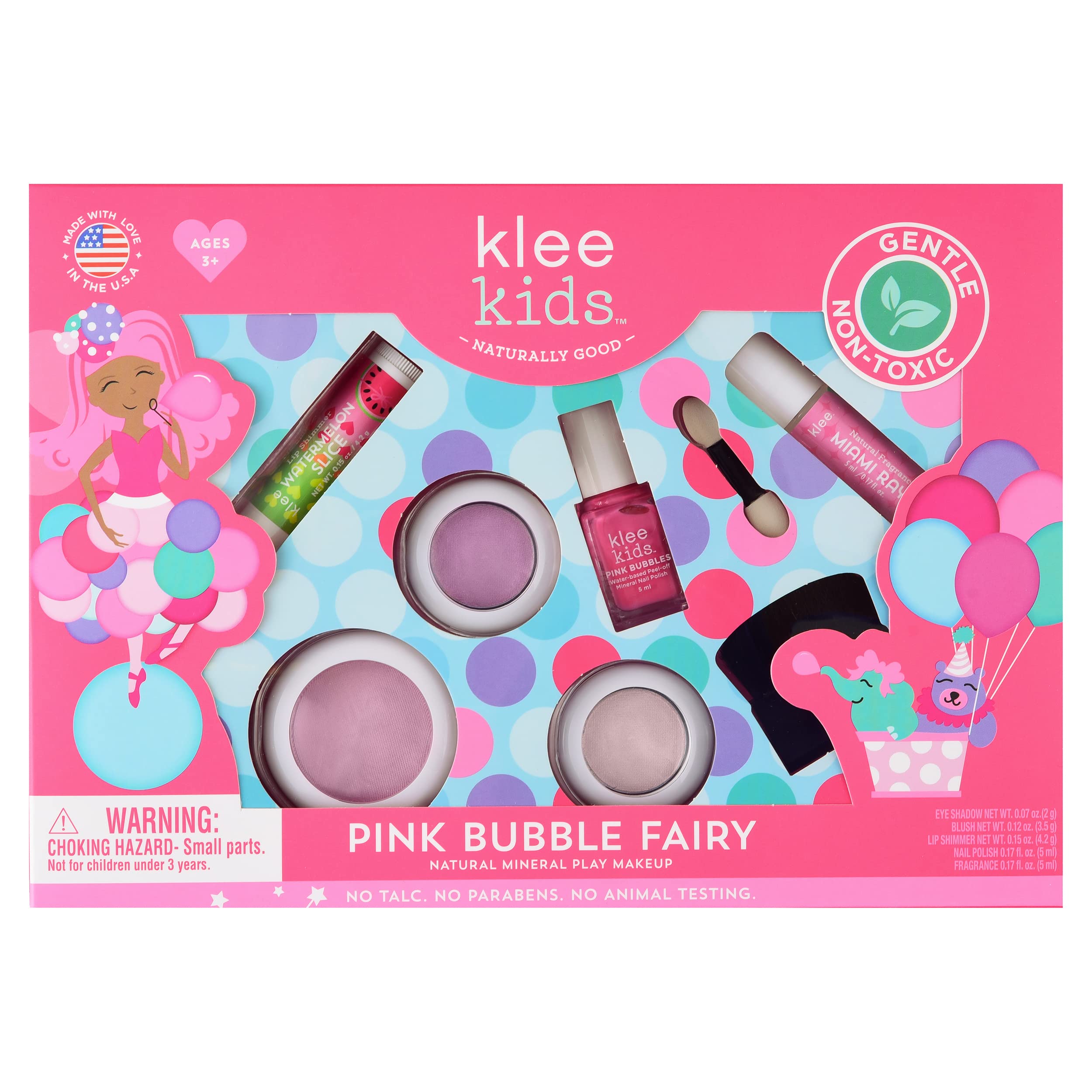 Klee Naturals Luna Star Kit Maquillaje para niños, seguro y creativo para juego imaginativo.