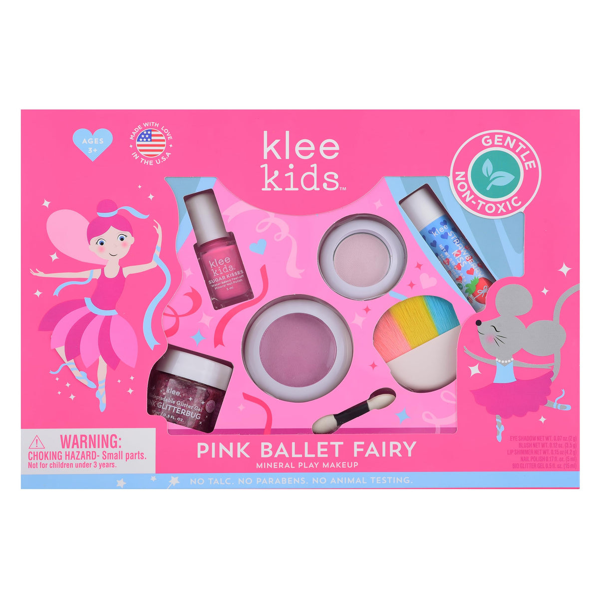 Klee Naturals Luna Star sombra zapato ballet para juego seguro y color suave.
